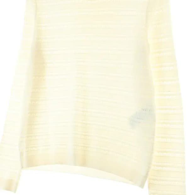 W(M-L) 마쥬 니트 아이보리 희귀 매물 사이드버튼-1663A