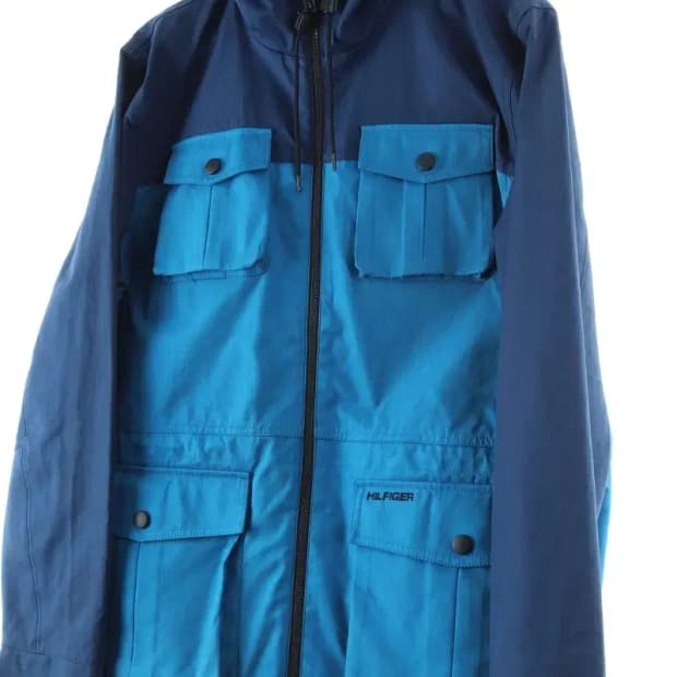 (L-XL) 타미힐피거 집업 바람막이 점퍼자켓 4포켓 고프-1664B