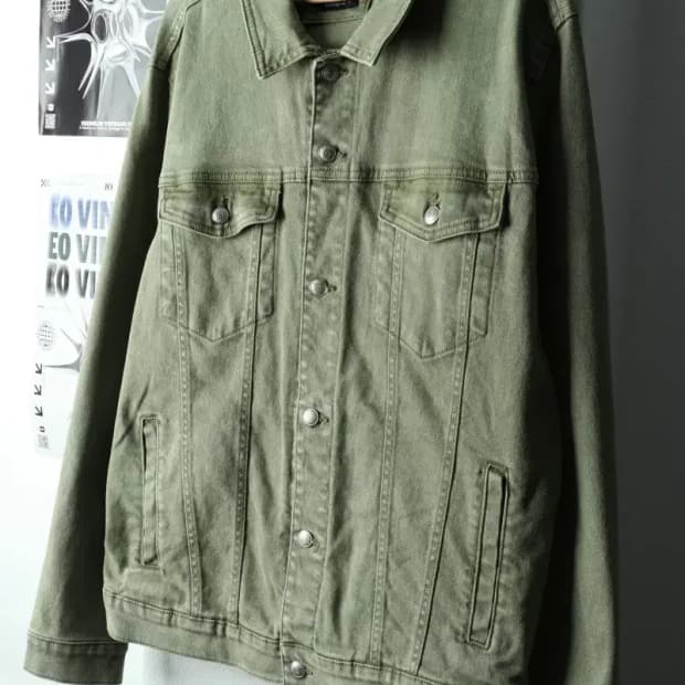 (2XL) 자라 집업 바람막이 점퍼자켓 빅사이즈 데님 트러커-16682