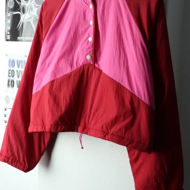 W(M-L) 자라 집업 바람막이 점퍼자켓 후리스 플리스 크롭-16688