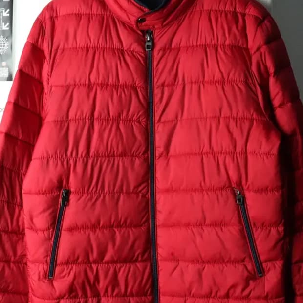 (L-XL) 자라 패딩 점퍼자켓 경량 레드-1668F