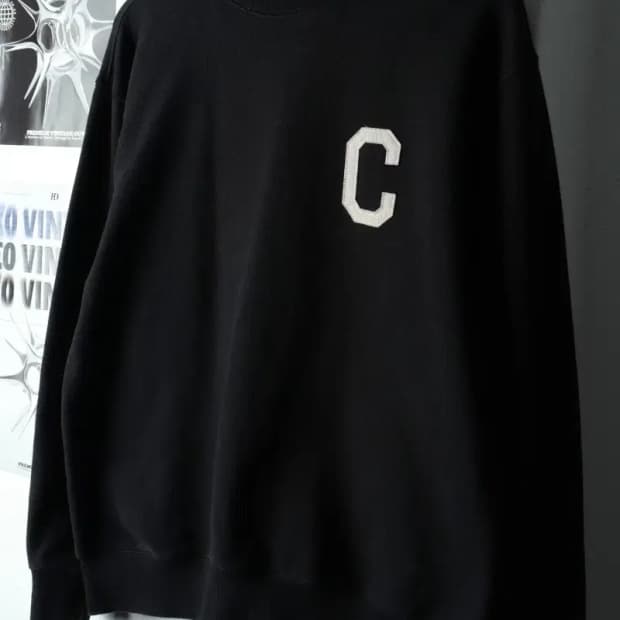 (S) 커버낫 맨투맨 티셔츠 블랙 로고 올드스쿨-16693