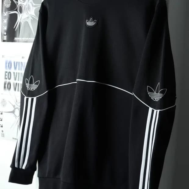 (XL) 아디다스 맨투맨 티셔츠 오리지널 삼선 올드스쿨-16696