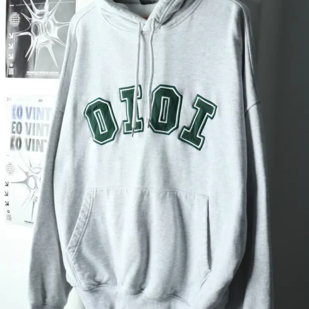 (L-XL) 오아이오아이 후드티셔츠 빅로고 멜란지-1669A