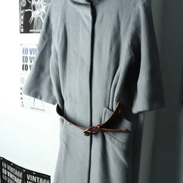 W(M) 오브제 코트자켓 앙고라 연블루 레이어드-166F6