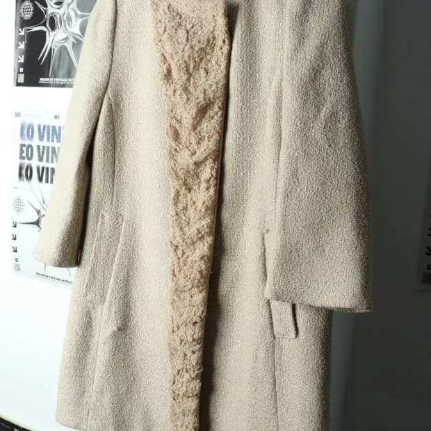 W(M) 마인 코트자켓 한섬 베이지 레이스 일본-16784