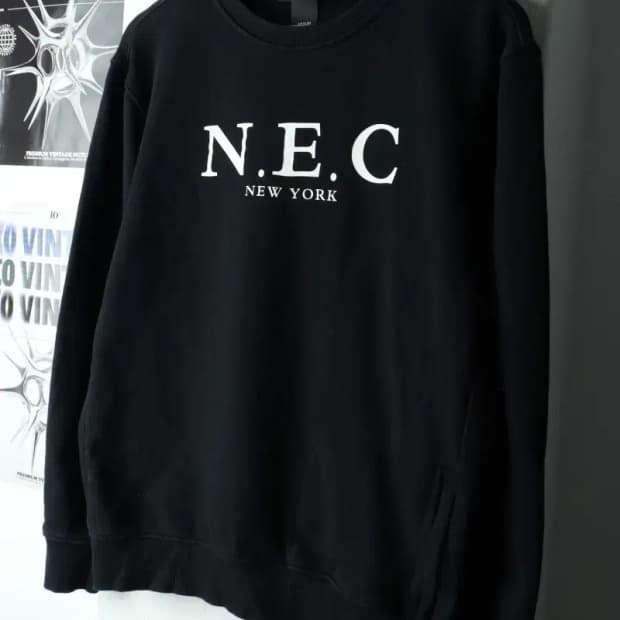 (M) 뉴에라 맨투맨 티셔츠 양키즈 블랙 올드스쿨-16793