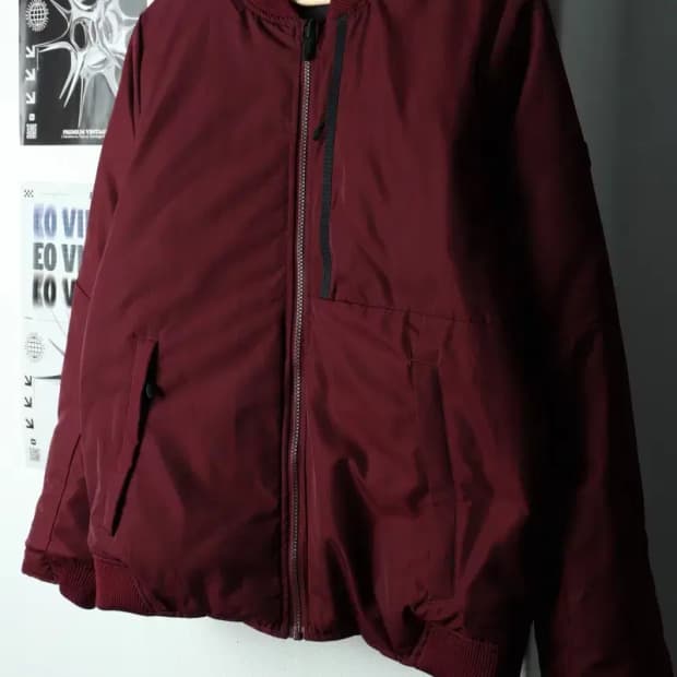 (L-XL) 나이키 패딩 점퍼자켓 테크팩 리버시블 버건디-1680F