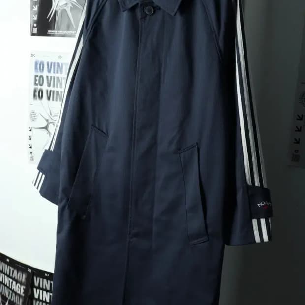 (M-L) 아디다스 집업 바람막이 점퍼자켓 노아 코치 네이비-1682C