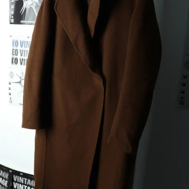 W(S-M) 시스템 코트자켓 한섬 핸드메이드 브라운 울-16838