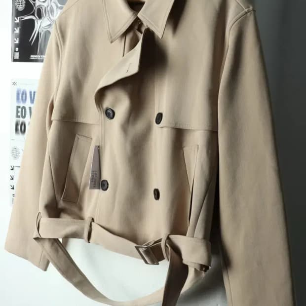 (M-XL) 라퍼지스토어 코트자켓 새상품 더블 베이지 숏-16819