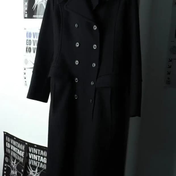 W(XS-S) 자라 코트자켓 더블 블랙 울 컬렉션라인-16837