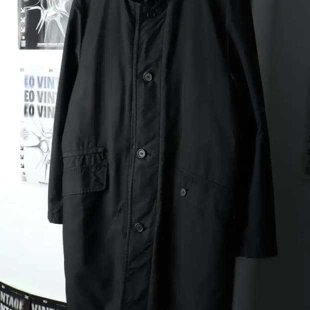 (M) 지방시 맥 트렌치코트 자켓 폴리 블랙 누빔-1683A