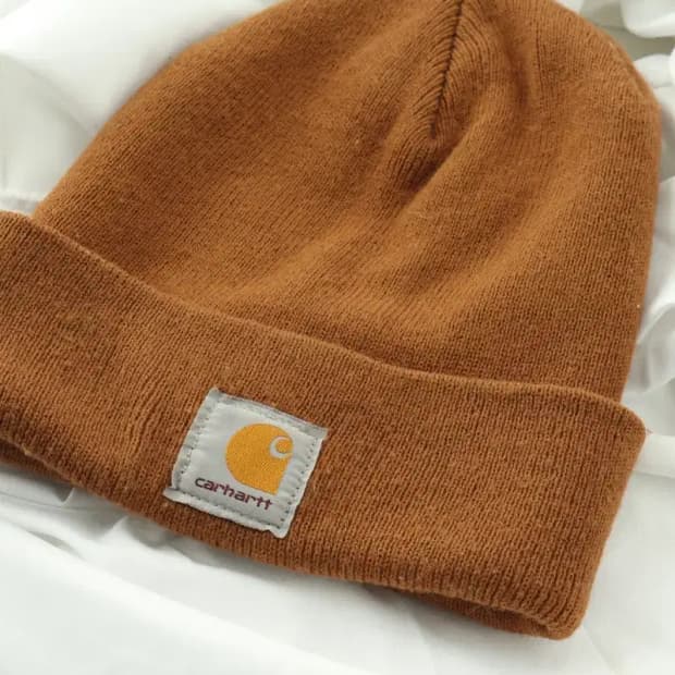(F) 칼하트 모자 된장 카멜 따뜻 비니 니트 아메카지-272A