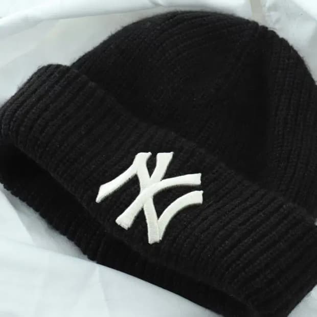 (F) MLB 엠엘비 모자 뉴욕 양키즈 골지 숏 비니 따듯-272D