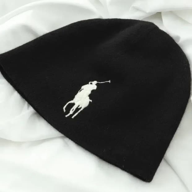 (F) 폴로 랄프로렌 모자 Y2K 희귀 매물 검흰 빅포니-2730
