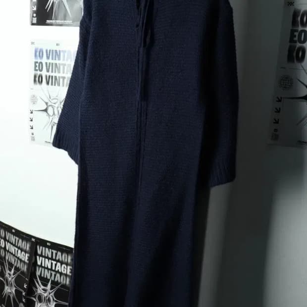 W(S-M) 제이크루 니트 원피스 네이비 울-1686B