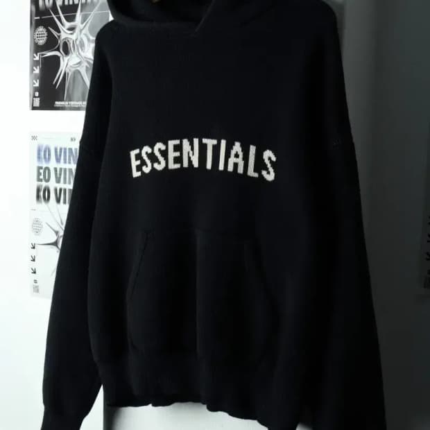 (M-L) 에센셜 후드티셔츠 피어오브갓 니트 헤비-16878