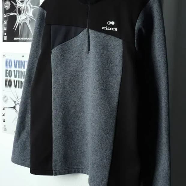 W(L) 아이더 긴팔티셔츠 반집업 니트 기모 폴리-16884