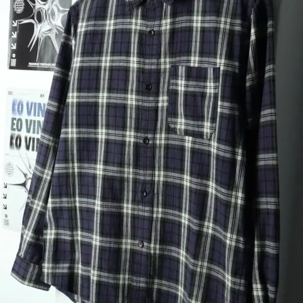 (M) APC 아페쎄 셔츠 남방 체크 블루-16885