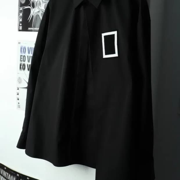 (L-XL) 준느 셔츠 남방 레이어드 블랙웨어 희귀 매물 고딕-1688A