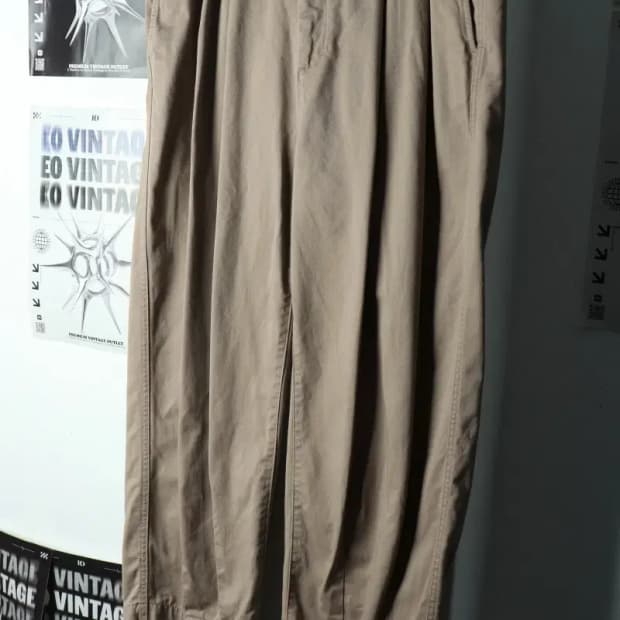 (3XL) 무신사 스탠다드 면바지 팬츠 빅사이즈 투턱 와이드-2358