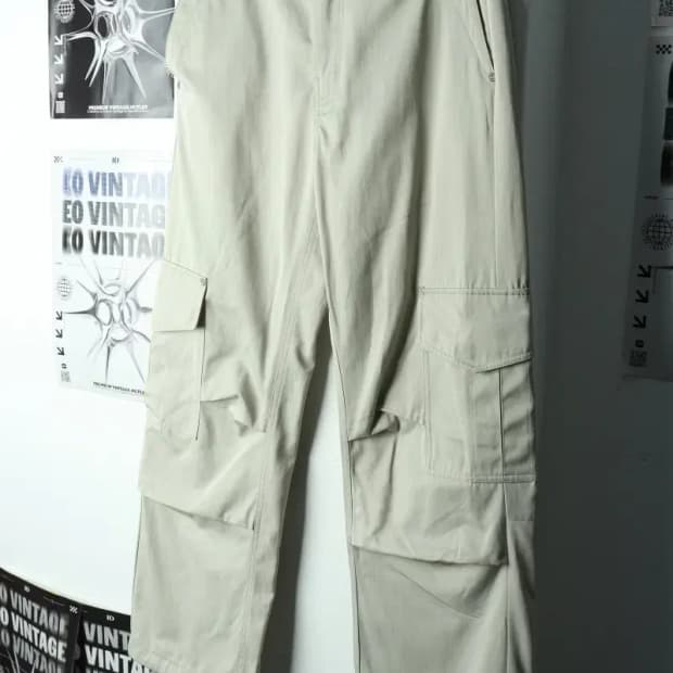 (S-M) 새터 면바지 팬츠 카고 스트릿-235E