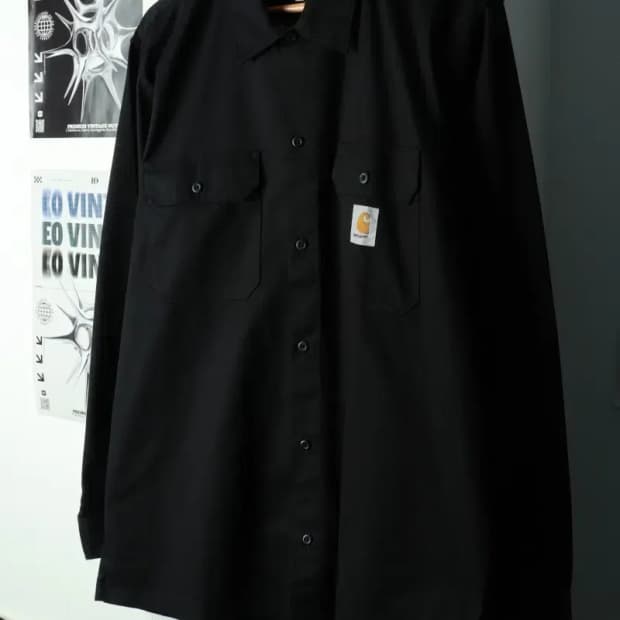 (2XL-3XL) 칼하트 셔츠 남방 WIP 빅사이즈 블랙-168EE