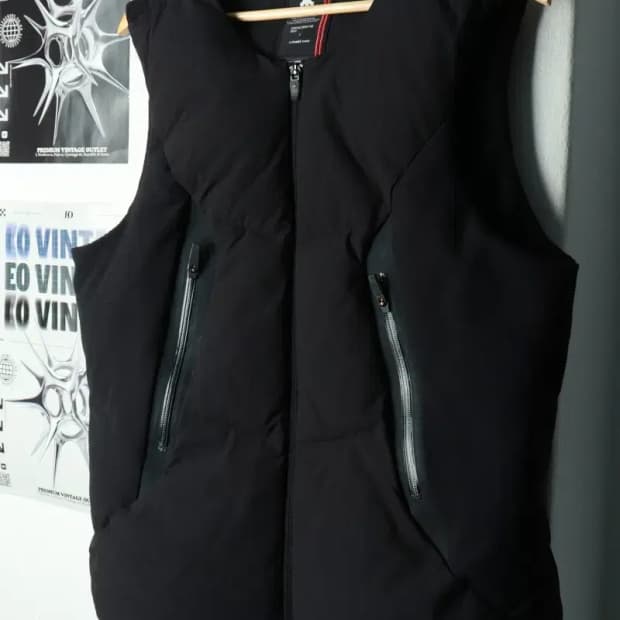 (M) 데상트 패딩 점퍼자켓 조끼 스키팀 보드복 덕다운 한정판-1690C