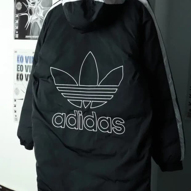(M-L) 아디다스 패딩 점퍼자켓 백로고 오리지널 올드스쿨-16914