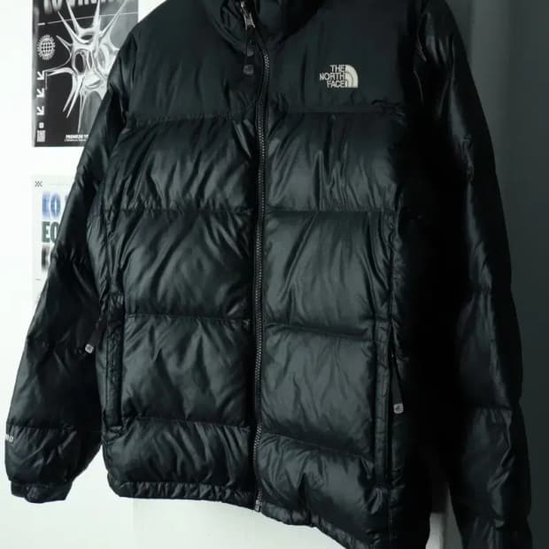 (S-L) 노스페이스 패딩 점퍼자켓 눕시 구스다운 블랙-16915