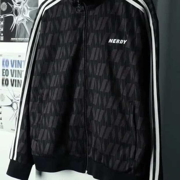 (M-XL) 널디 집업져지 트랙탑 패턴 올드스쿨-16926