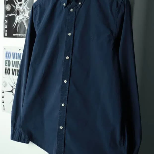 (L) 폴로 랄프로렌 셔츠 남방 네이비 무지 포니-16939