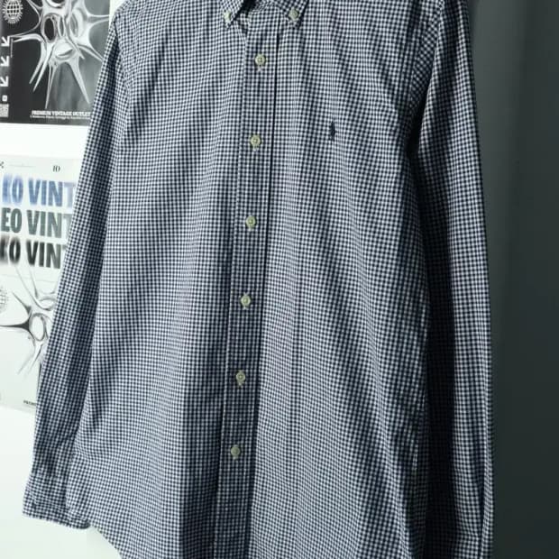 (S-M) 폴로 랄프로렌 셔츠 남방 체크 포니-1693A