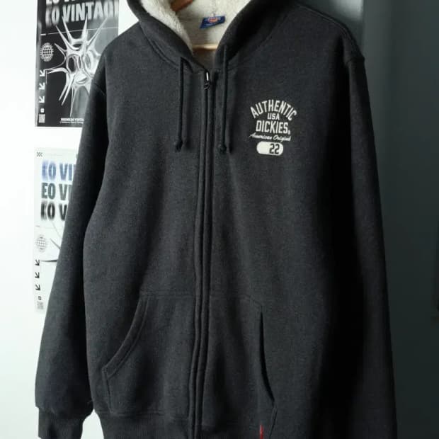 (XL) 디키즈 후드집업 Y2K 트렌드 두툼 겨울 기모 쉐르파-1698B