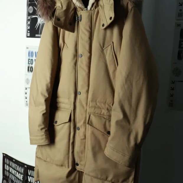 (L-XL) 지이크 패딩 점퍼자켓 야상 사파리 구스다운 롱-16996