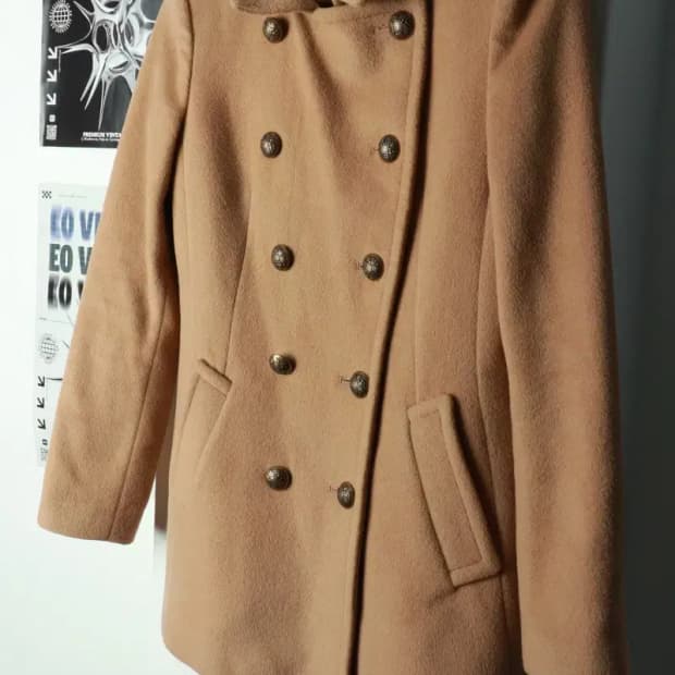 W(M) 빈폴 코트자켓 더블 울 모직 베이지-1699B