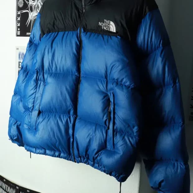 (M-L) 노스페이스 패딩 점퍼자켓 눕시 블루-1699F