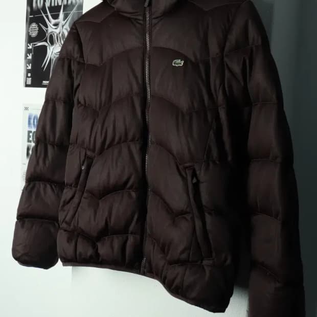 W(L) 라코스테 패딩 점퍼자켓 구스다운 딥브라운 초코-16A17