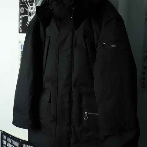 (XL) 앤더슨벨 패딩 점퍼자켓 분리가능 덕다운 테크웨어 블랙-16A1C