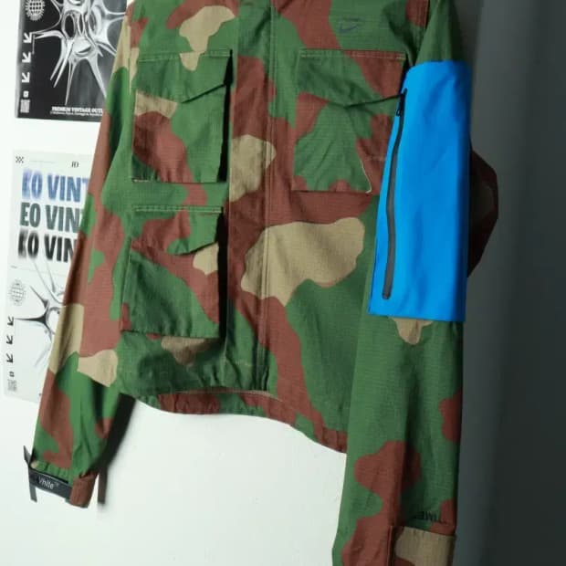 W(M) 나이키 집업 바람막이 점퍼자켓 오프화이트 협업 카모-16A25