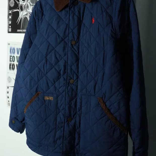 (L) 폴로 랄프로렌 패딩 점퍼자켓 경량 퀄팅 레드포니-16A2A