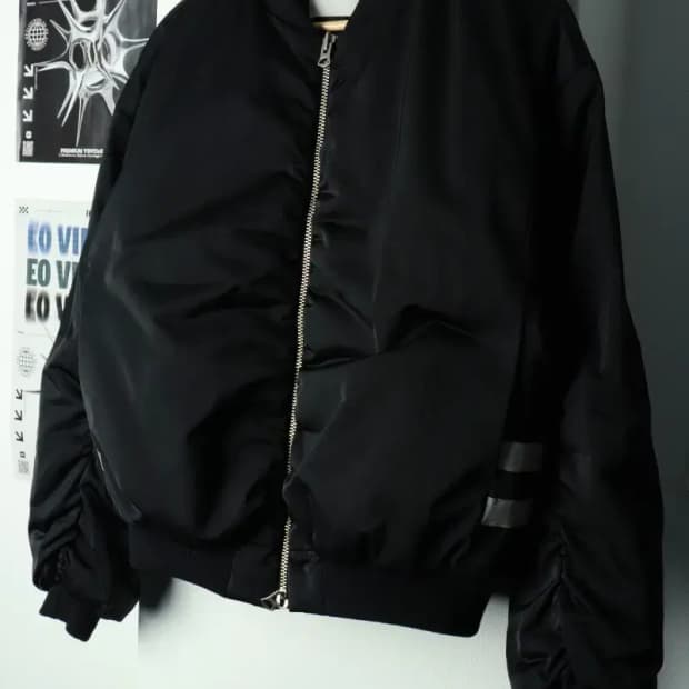 (M) 일꼬르소 패딩 점퍼자켓 항공 MA1 블랙-16A3D