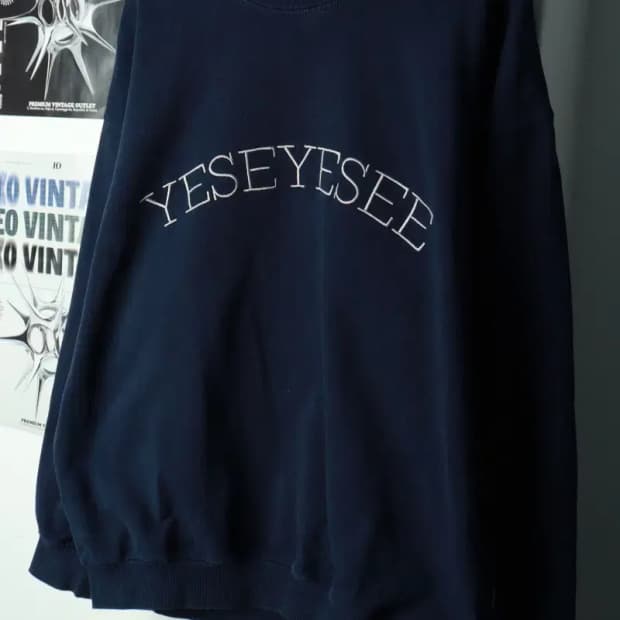 (L-XL) 예스아이씨 맨투맨 티셔츠 루즈핏 레터링 빅로고-16A4A