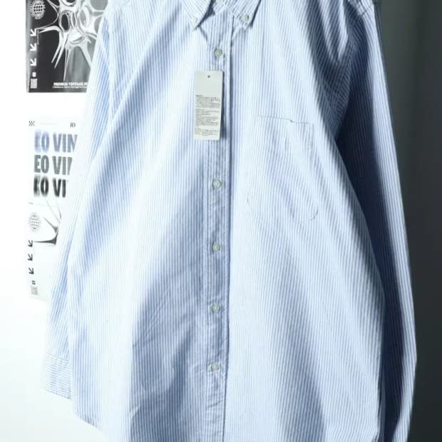 (2XL) 유니클로 셔츠 남방 새상품 빅사이즈 스트라이프-166DE