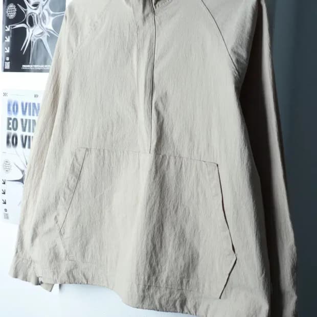 (M-L) 라퍼지스토어 집업 바람막이 점퍼자켓 아노락 베이지-16A92