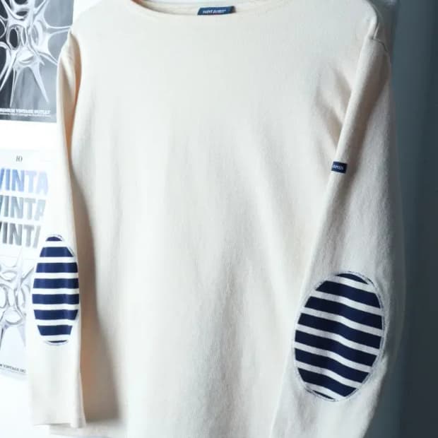 W(S-M) 세인트제임스 긴팔티셔츠 아이보리 무지-16A9A