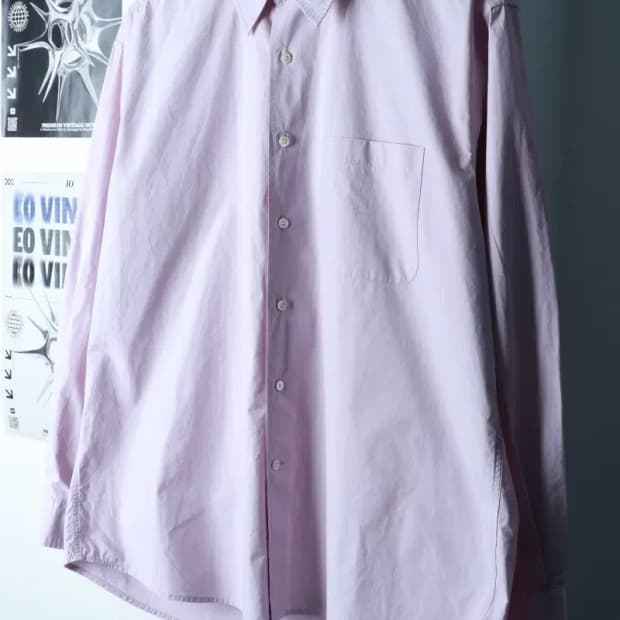 (S-M) 토마스모어 셔츠 남방 연보라 무지 라벤더-16A9F