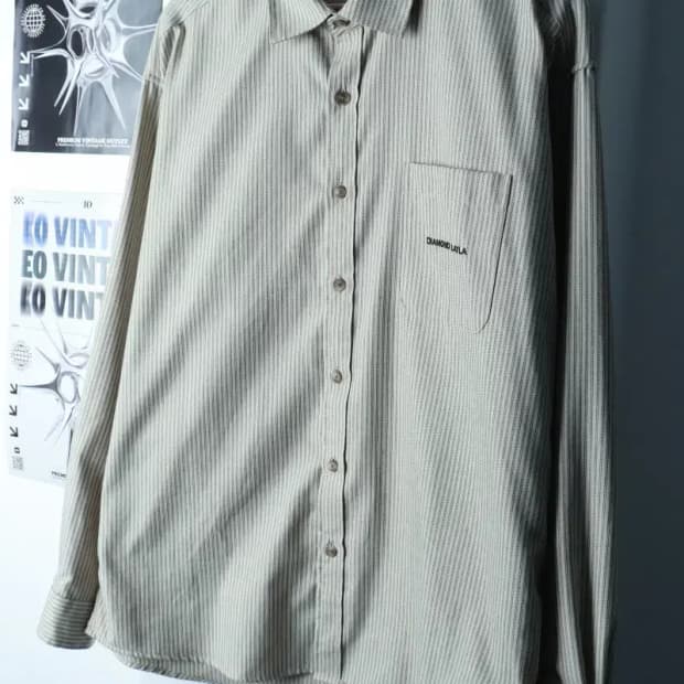 (XL-2XL) 다이아몬드 레이라 셔츠 남방 스트라이프-16AA1