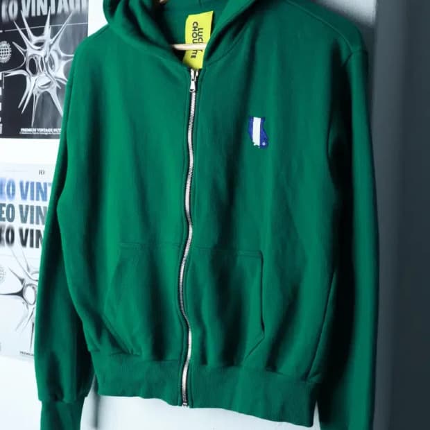 W(S-M) 럭키슈에뜨 후드집업 그린 올드스쿨-16B03